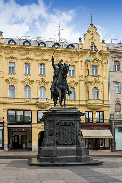 istock Monument Ban Jelacic in Zagreb 504886182