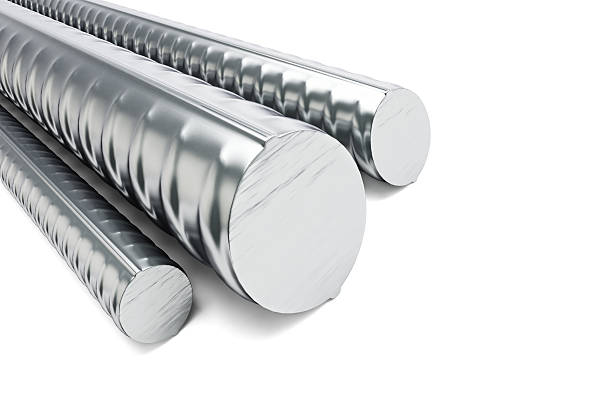 istock reinforcing steel. 3d Illustrations on a white background 504886800