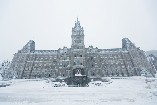 Quebec Parlamento Hôtel du Parlement en invierno photo