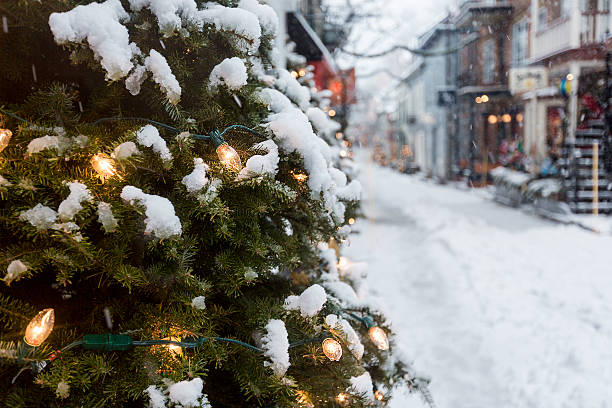 istock Deserted street in Quebec City Champlain 504887710