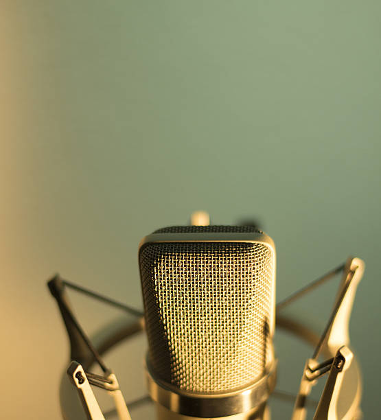 istock Audio recording vocal studio voice microphone 504891688