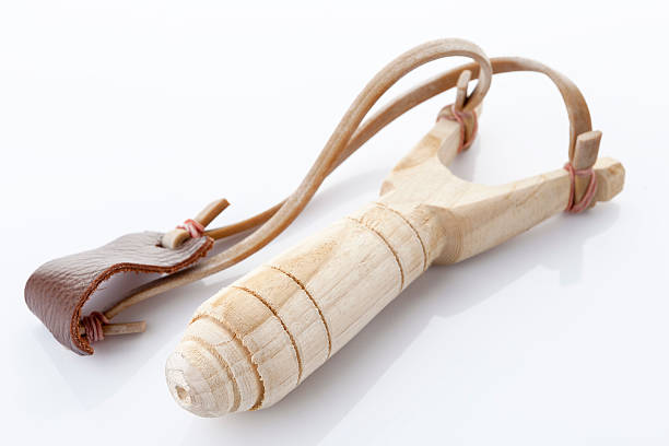 istock Catapult slingshot on white background 504892208