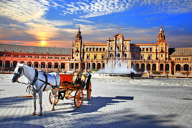 istock Plaza de Espana - Seville, Andalusia 504899324