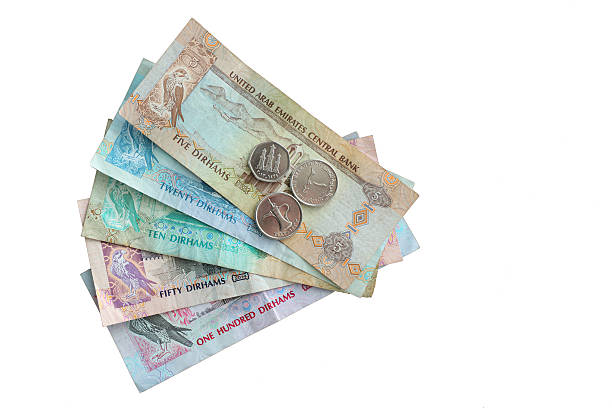 istock United Arab Emirates Dirham (AED) Money on White Background 504899652