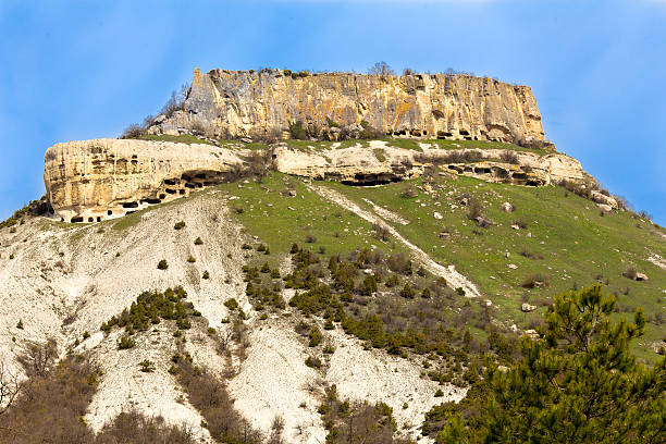 istock Medieval cave city landscape Tepe-Kermen Crimea 504900318