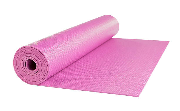 istock Yoga mat isolated on white background, includes clipping path. 504900692
