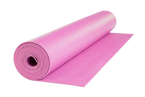 istock Yoga mat isolated on white background, includes clipping path. 504900722