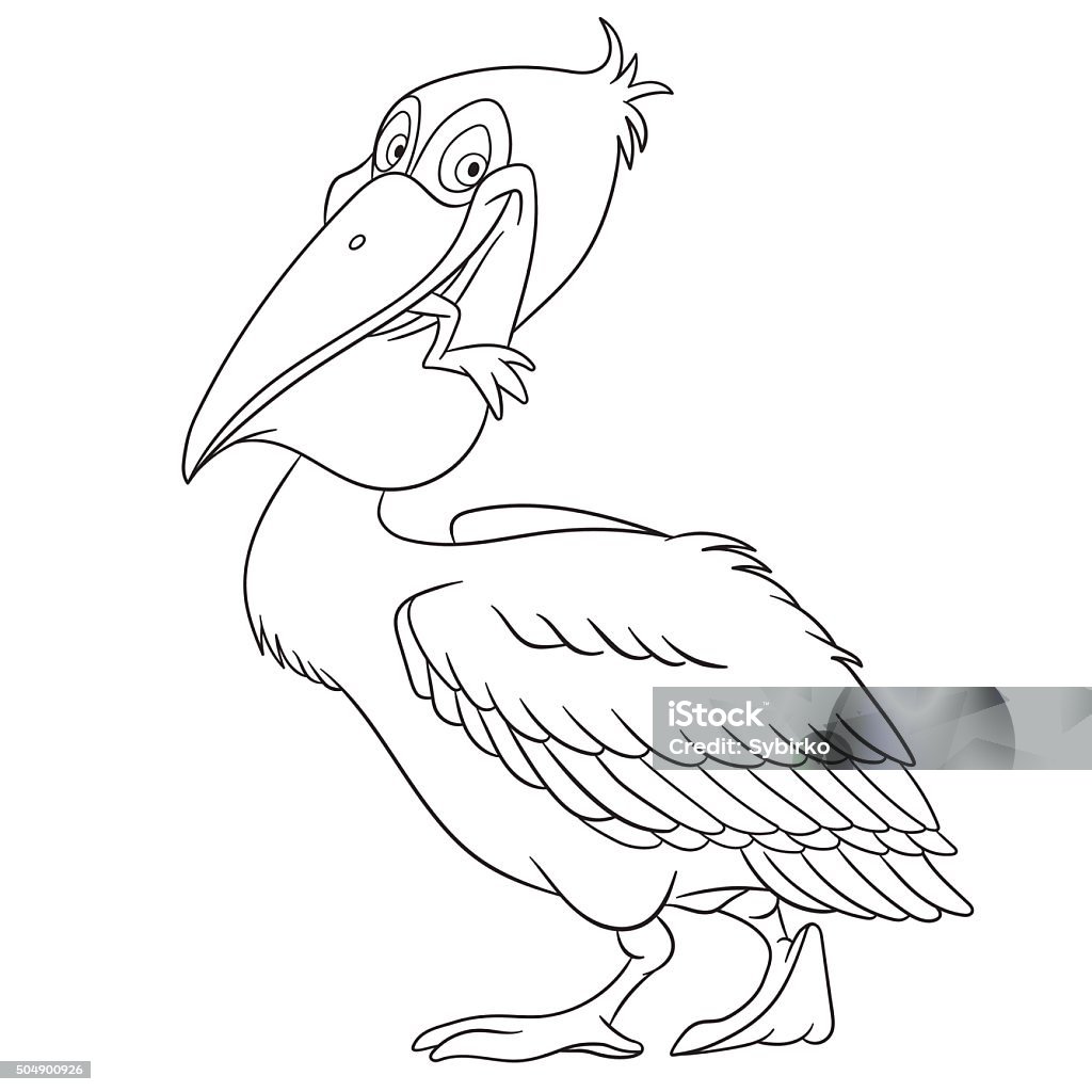Cute Cartoon Pelican Stock Illustration - Download Image Now - Pelican,  Cute, Illustration - iStock