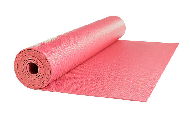 istock Yoga mat isolated on white background, includes clipping path. 504901994