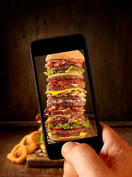 Mobile Photography of Massive Burger