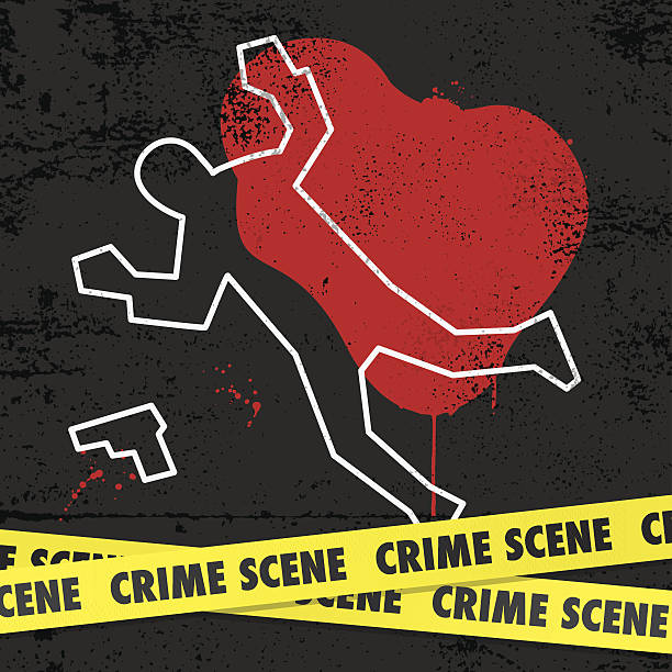 Crime scene EPS10. This illustration contains transparent and blending mode objects. victims stock illustrations
