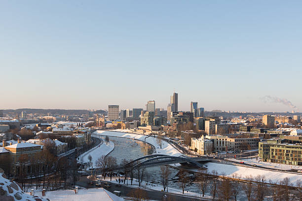istock Landscape of vilnius in winter 504902582