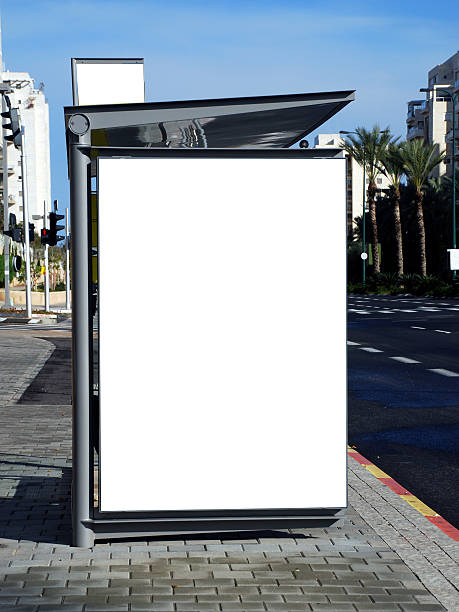 istock Blank white Sign on Bus station 504903070