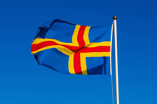 istock Flag of Aland Islands 504904846