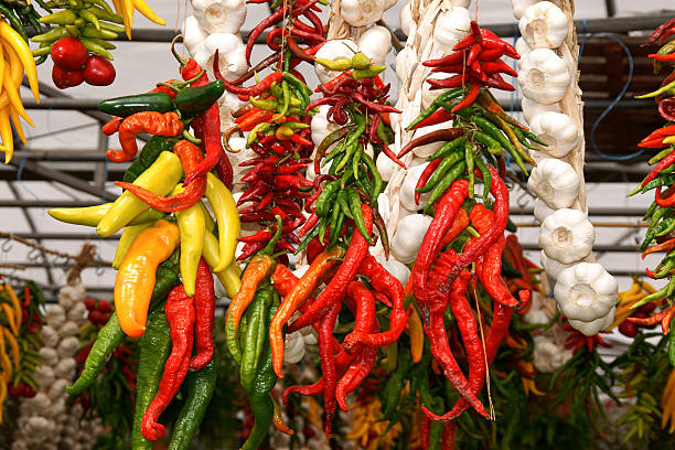 istock Fresh chili peppers and garlic 504905049