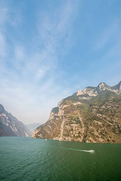 the wu gorge of three gorges at the yangtze river, near Badong, Hubei, China