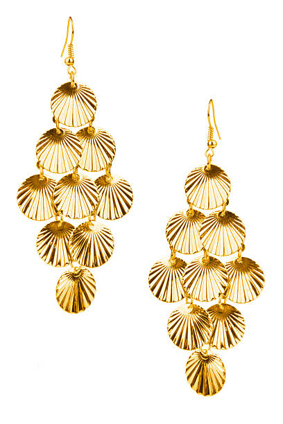 Pair of golden earrings