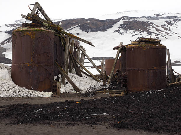 istock Old whaling station in Antarctica 504905808