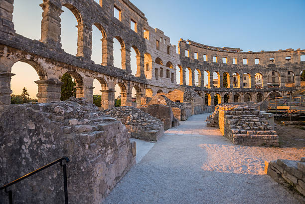 istock Ancient Roman Amphitheater in Pula, Croatia 504908168
