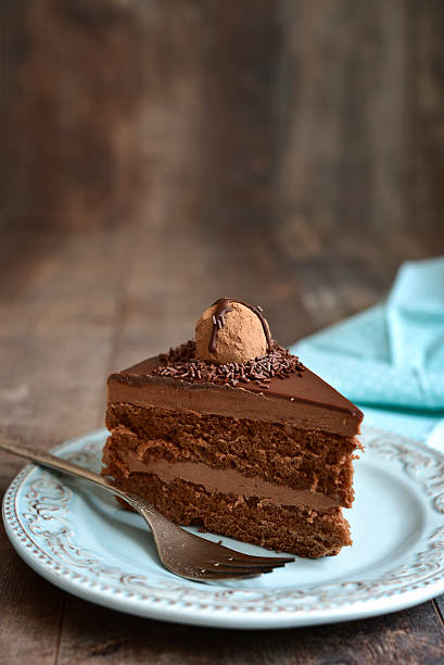 Piece of chocolate cake \