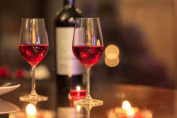 istock Wine glasses in the restaurant 504910666
