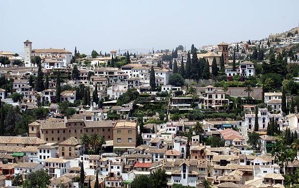 istock Aerial panoramic view of Granada city, Spain 504911278