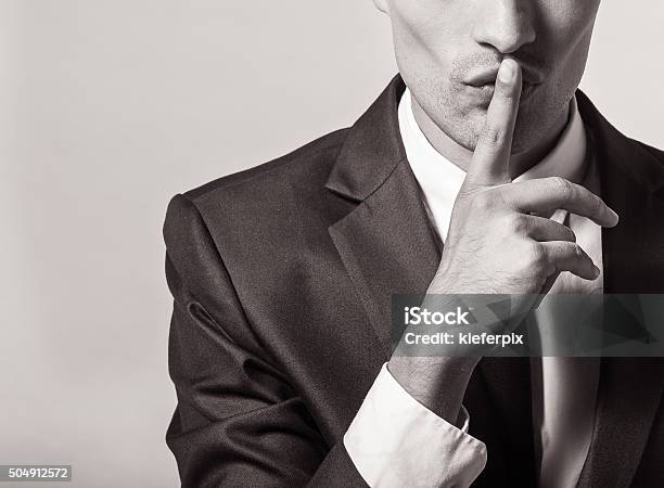 Shhh Stock Photo - Download Image Now - Finger on Lips, Whispering, Mystery