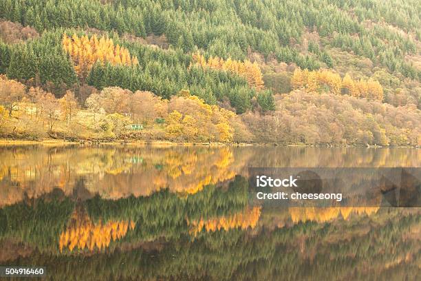 Autumn Reflection Stock Photo - Download Image Now - Autumn, Horizontal, Idyllic