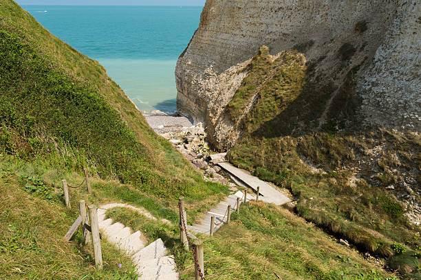 istock Cliff lined beaches of Normandy. France 504916662