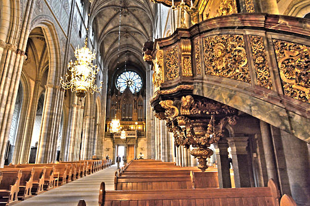 istock Inside Gothic Church in Uppsala 504916818