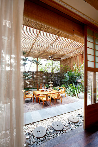 istock Natural cozy and comfortable restaurant, outdoor environment 504918666