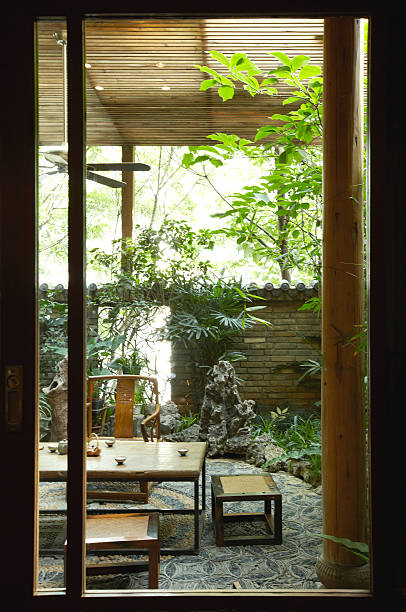 istock Natural cozy and comfortable restaurant, outdoor environment 504918716