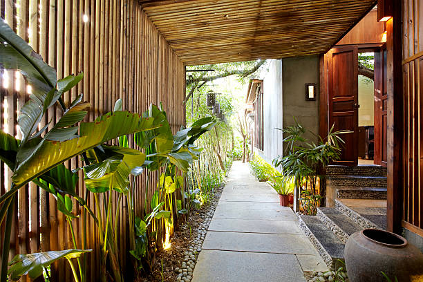 istock Natural cozy and comfortable restaurant, outdoor environment 504918792