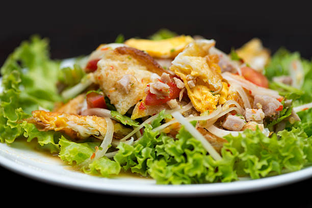 istock fried Egg Salad pepper. or Yum asian Thai food. 504920240
