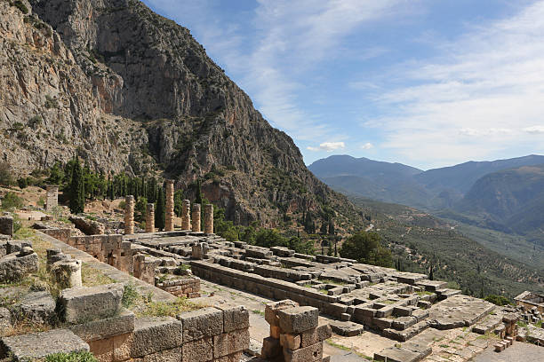 istock View on the ruins of Delphi 504922550