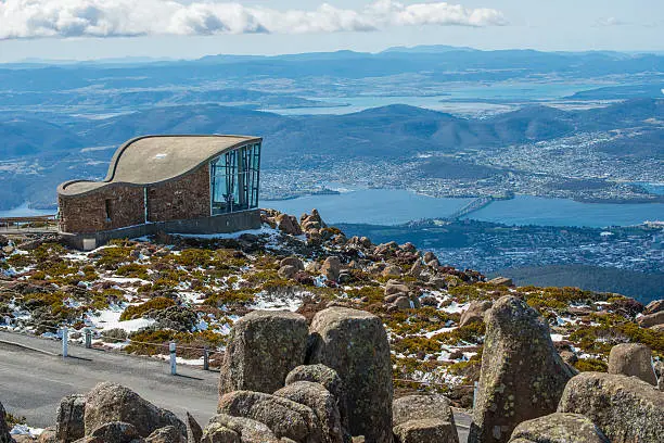 Photo of Mt.Wellington in Hobart city, Tasmania island, Australia.