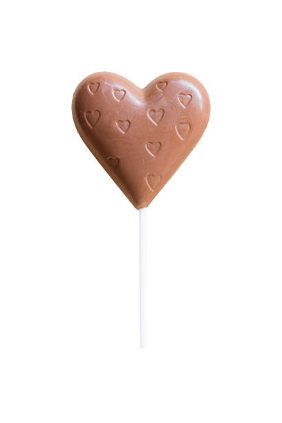 istock Chocolate hearts candies isolate on white with Clipping path 504931546