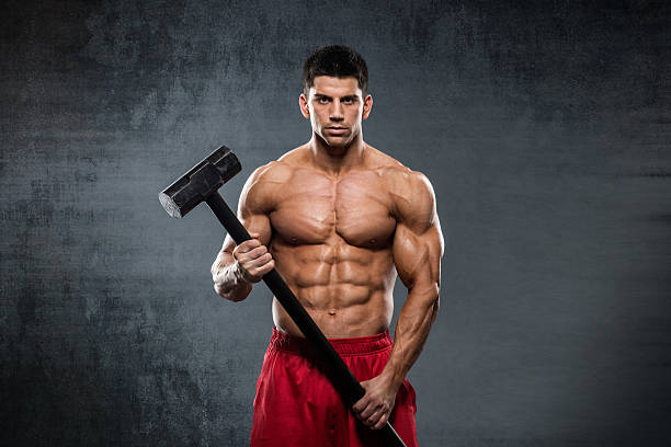 istock Sports athlete holding a hammer 504931776