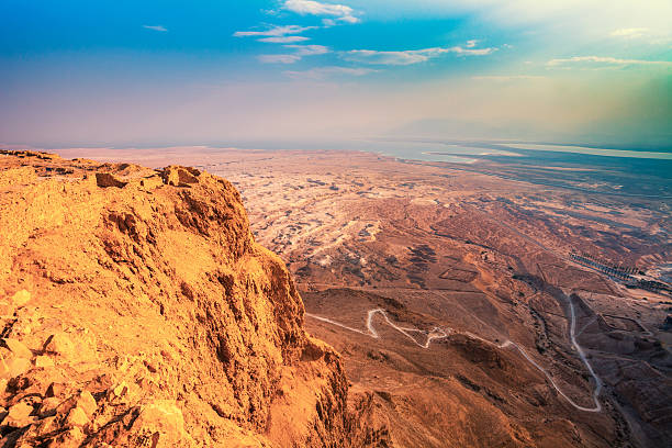 istock Beautiful sunrise over Masada fortress 504931932