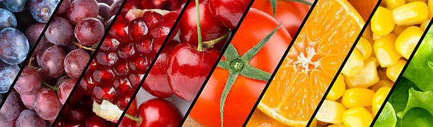 istock Collection with different fruits, berries and vegetables 504932856