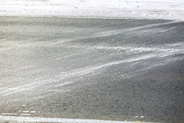 istock Drifts, snow kiddle, Winter road. 504932870