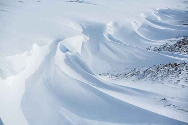 istock Drifts, snow kiddle, Winter road. 504933314