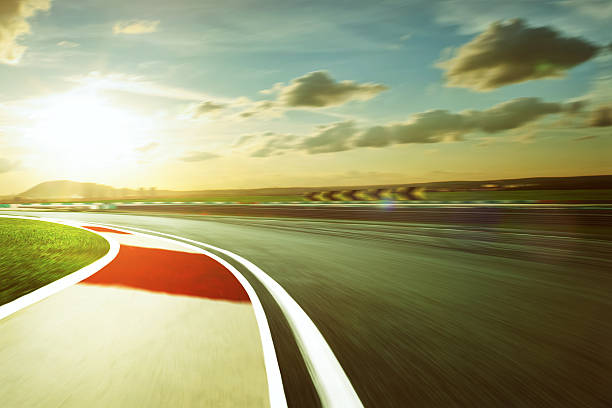 istock Motion blurred racetrack,vintage mood mood 504980474