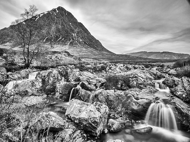 istock Waterfall with Buachaille etive mor, Glen Coe, Scotland, UK 504980828