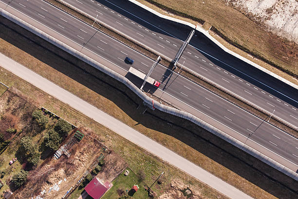 istock aerial view of highway 504981348