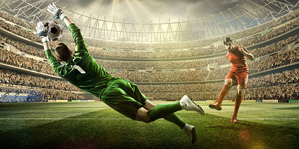 istock Soccer game moment with goalkeeper 504981558