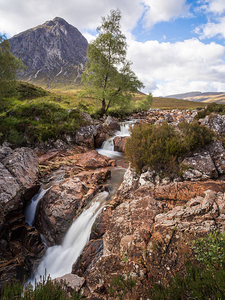istock Waterfall with Buachaille etive mor, Glen Coe, Scotland, UK 504982910
