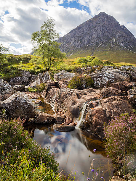 istock Waterfall with Buachaille etive mor, Glen Coe, Scotland, UK 504983124
