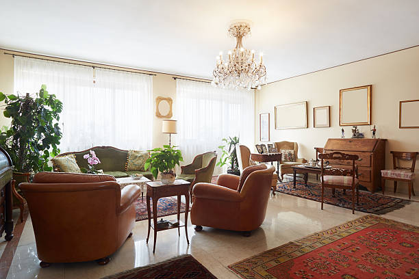 istock Living room, classic interior with antiquities 504983626