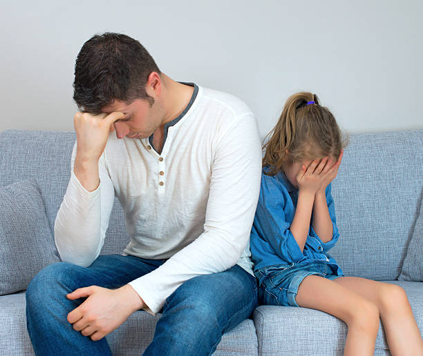 istock Father and daughter are in quarrel. 504985464